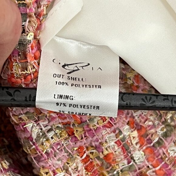 Gracia Tweed Sequin Ruffle Skirt Women's XL NWT - Picture 3 of 11